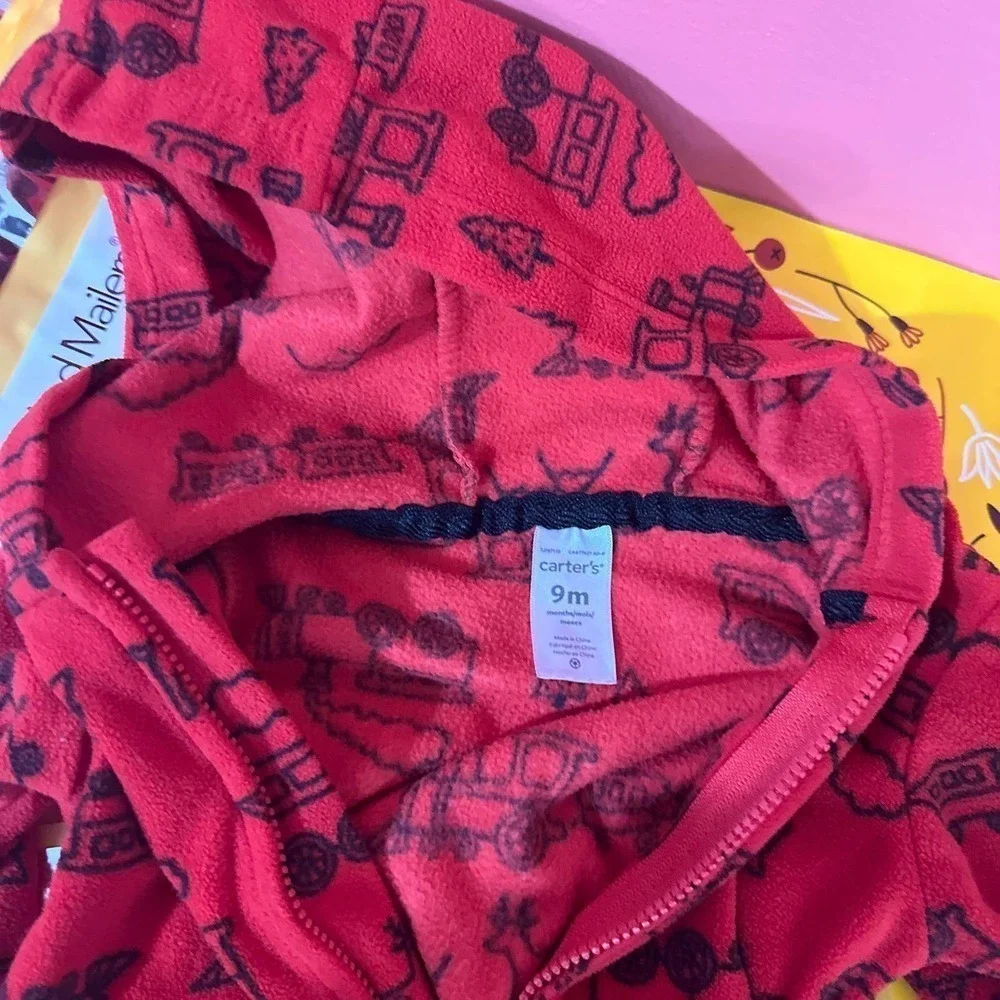 Carter’s fleece onesie pjs